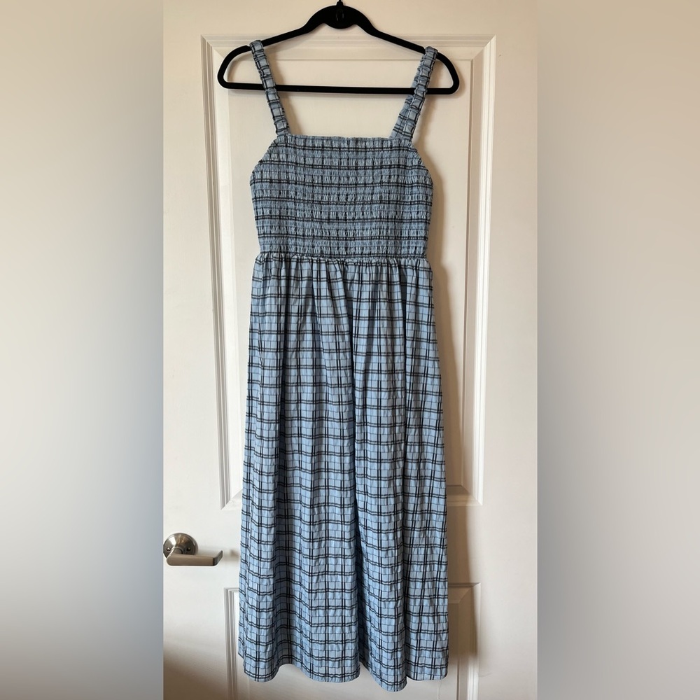 J.Crew Smocked Midi Dress